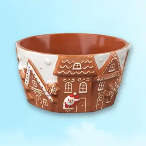 Christmas Gingerbread House Stoneware Candy Bowl - Wonrshop ™