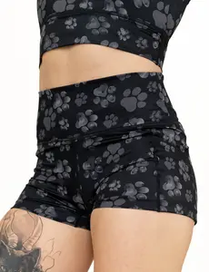 Shorts | Paws Off | Shadow Black Compression Shorts