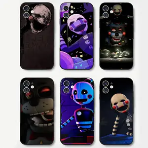 Game Terrifying P-Puppet Fnaf Phone Case Silicone Soft For IPhone 16 15 14 13 12 11 Plus Pro Max Plus