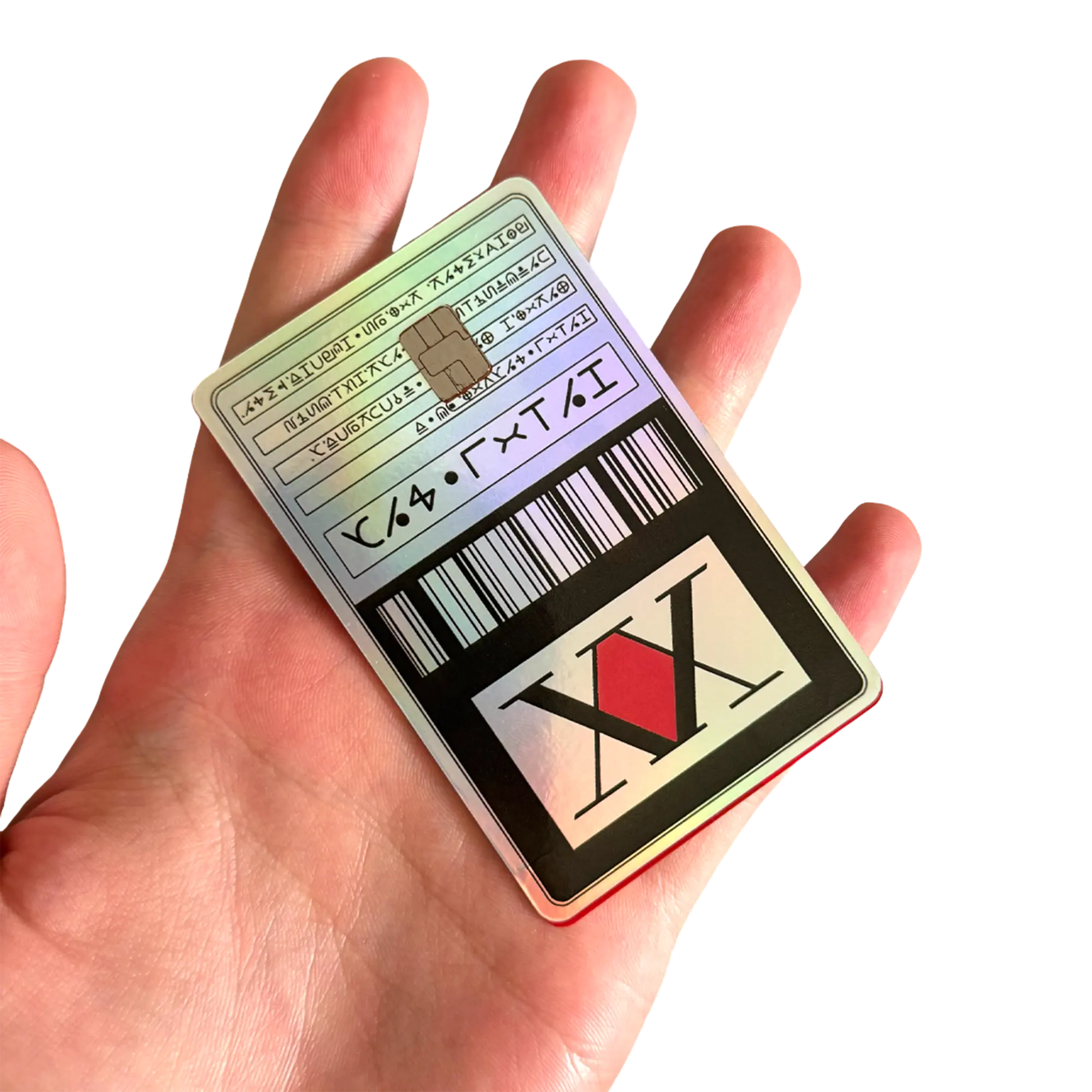 Hunter Anime Protective Holographic Credit Card Sticker