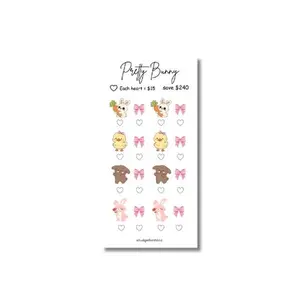 A6 $240 Pretty Bunny Easter Savings Challenge Cash Stuffing with Adorable Bunny Designs and Easter Themed Elements