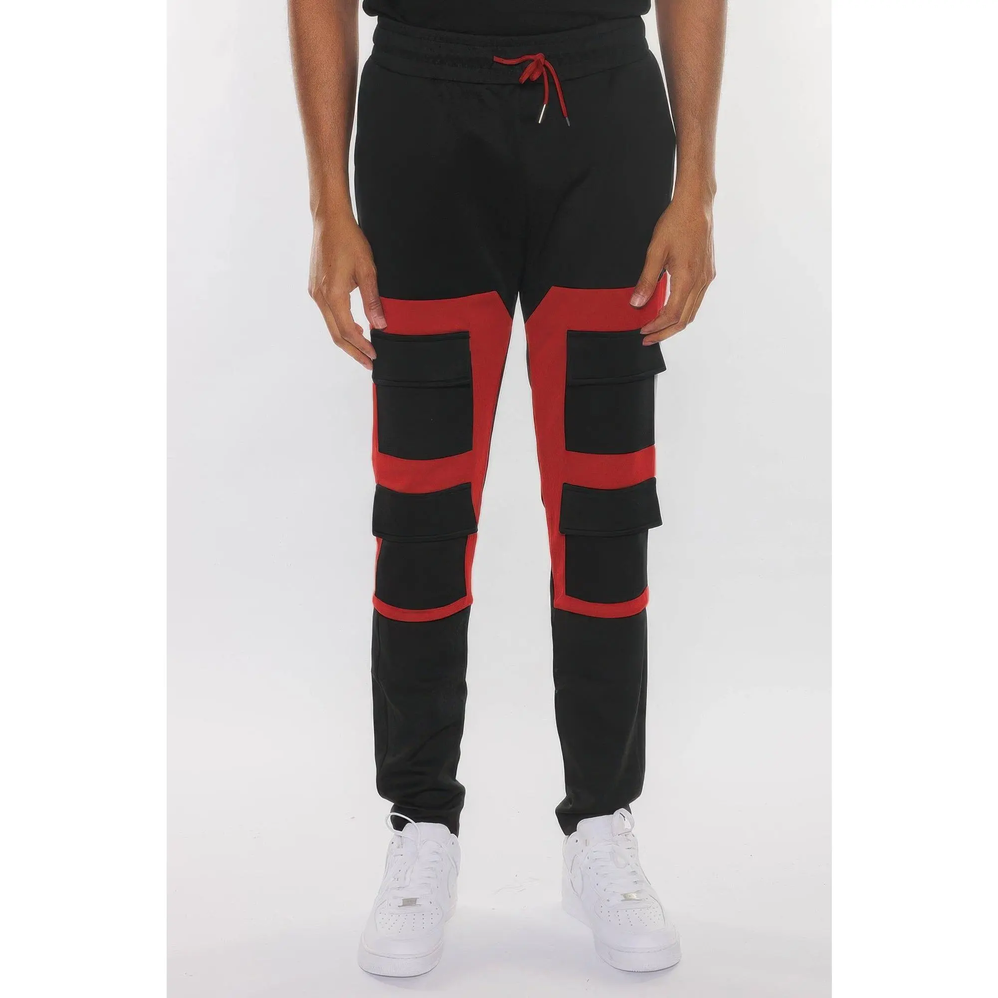 Color Block Cargo Track Pant