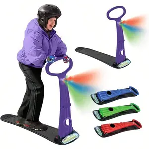 Winter Fun Ski Skate, Foldable Snow Scooter, Ski Skooter, Snow, And Kids Snow With LED Light U2013 Multurpose Portable Sand, Snow Skate, And Kids/Teenager  For All Ages