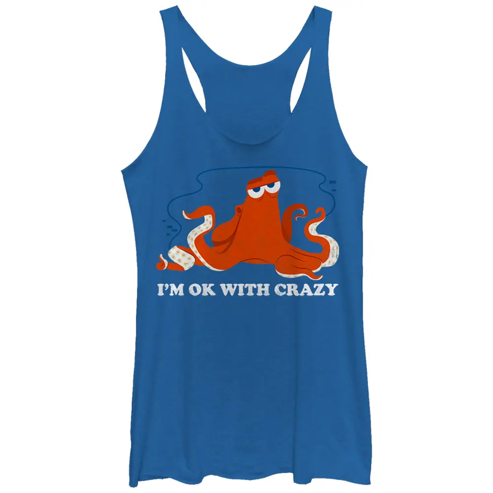 Women's Finding Dory Hank Ok Crazy Racerback Tank Top