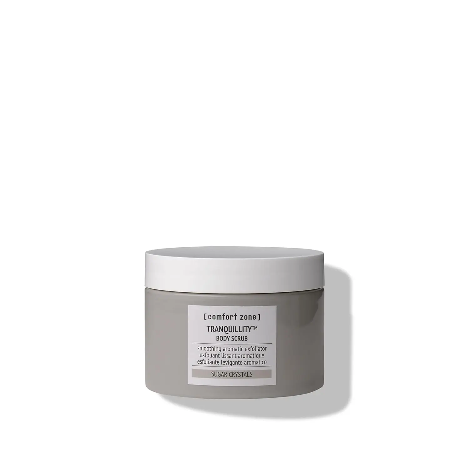 Comfort Zone Tranquillity Body Scrub – Gentle Sugar Crystal Exfoliator with Almond & Amaranth Oils for Soft, Smooth & Glowing Skin