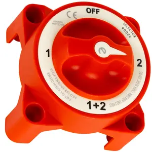 9002E e-Series Battery Switch, 350A Continuous 12V–32V, 4-Position Combiner and Selector for Boats, Ships, Yachts