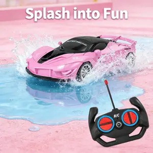 Adventure-Ready Pink RC Race Car, Remote Control Off-Road Vehicle for Outdoor Play, Durable RC Toy for Family Fun