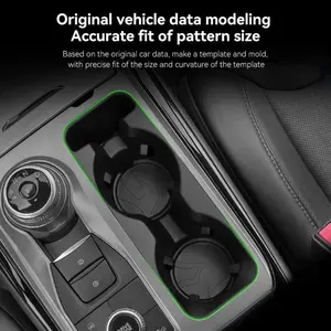 1 x Silicone Center Console Cup Holder Protector for Ford for Explorer 2020-2024 [TS1]