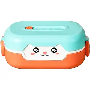 Bento Lunch Box for  -  & Snack Container for  & Adults - Dishwasher & Microwave Safe | BPA & PVC Free | Leakproof | loncheras para ninos (MIXCOLOR-A)