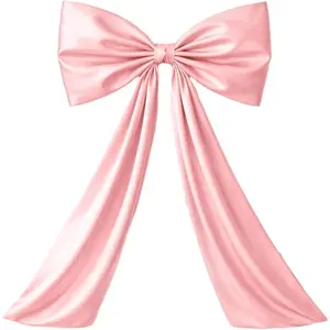 Wavwavw Large Pink Bow Decor Coquette Wall Decor for Backdrop 24 x 36'' Big Bow Giant Satin Ribbon Tie for Birthday Wedding Bridal Baby Shower Party Ballerina Room Hanging Decoration(Lining Support)