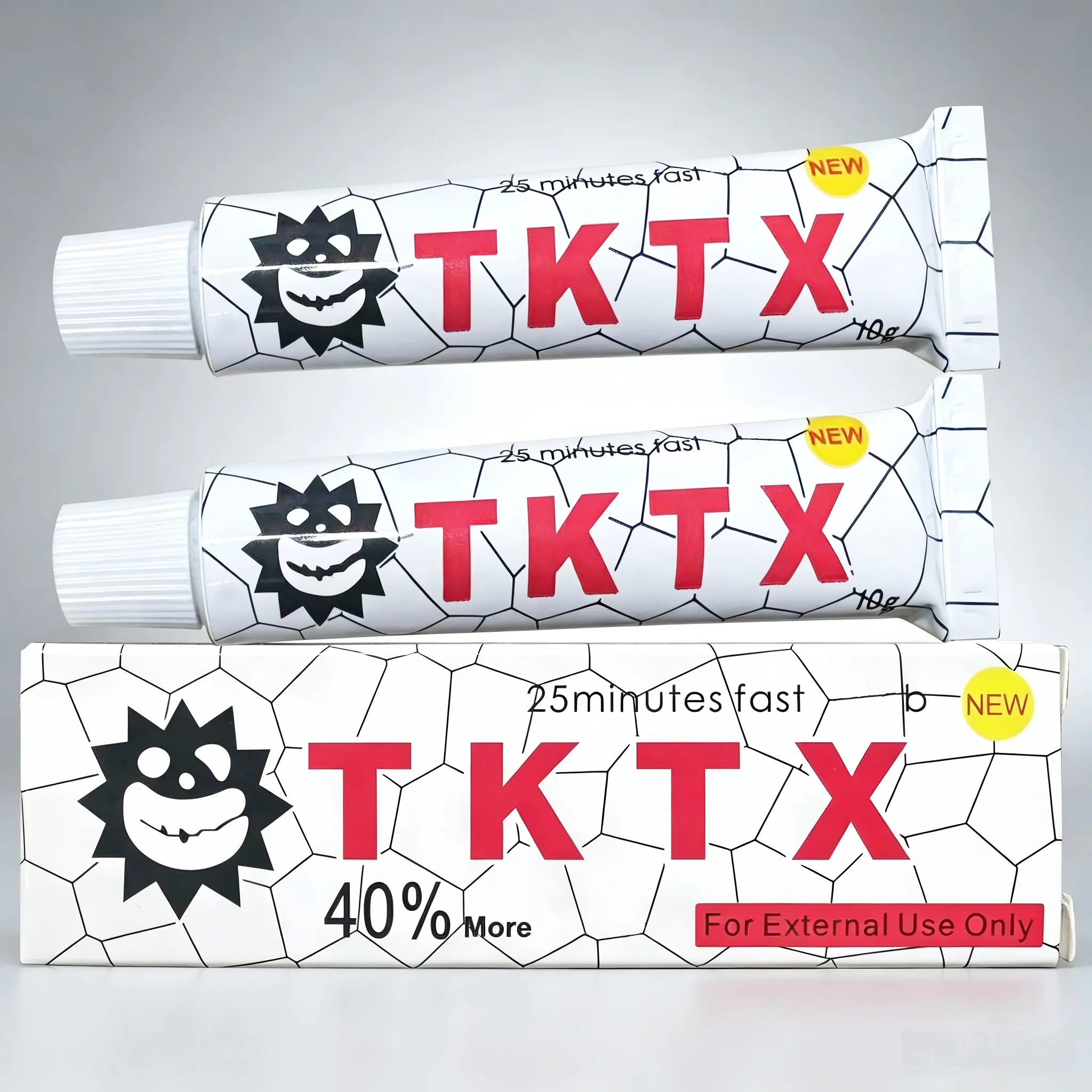 TKTK Numbing : Fast-Acting Pain Relief Cream for Tattoos, Waxing, Microneedling | Lecithin-Based Anesthetic Gel | 10g Each Tube | Long-Lasting Numbness
