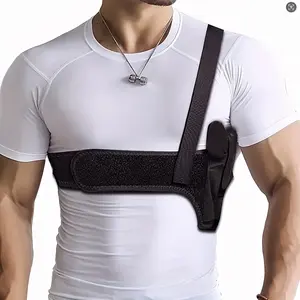 Outdoor Sports Invisible Quick Draw Gun Holster Underarm Hidden Gun Holster, Suitable for Outdoor Accessories Quick Draw Shoulder Strap Gun Holster Waist Belt Gun Holster, Compatible with G17-43, Ruger LCP, Sig P365 and Most Other Handguns and Revolvers