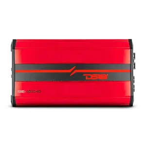 DS18 DS-SXE-4000.4D/RD Full-Range Class D 4-Channel Amplifier 4000 Watts Red DS18 Compact Adjustable