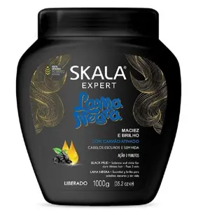 SKALA Expert  Lama Negra 2-in-1 Treatment Cream and Leave-In Conditioner Repair and Deep Hydration for Weak and Dull Hair, 35.2 oz