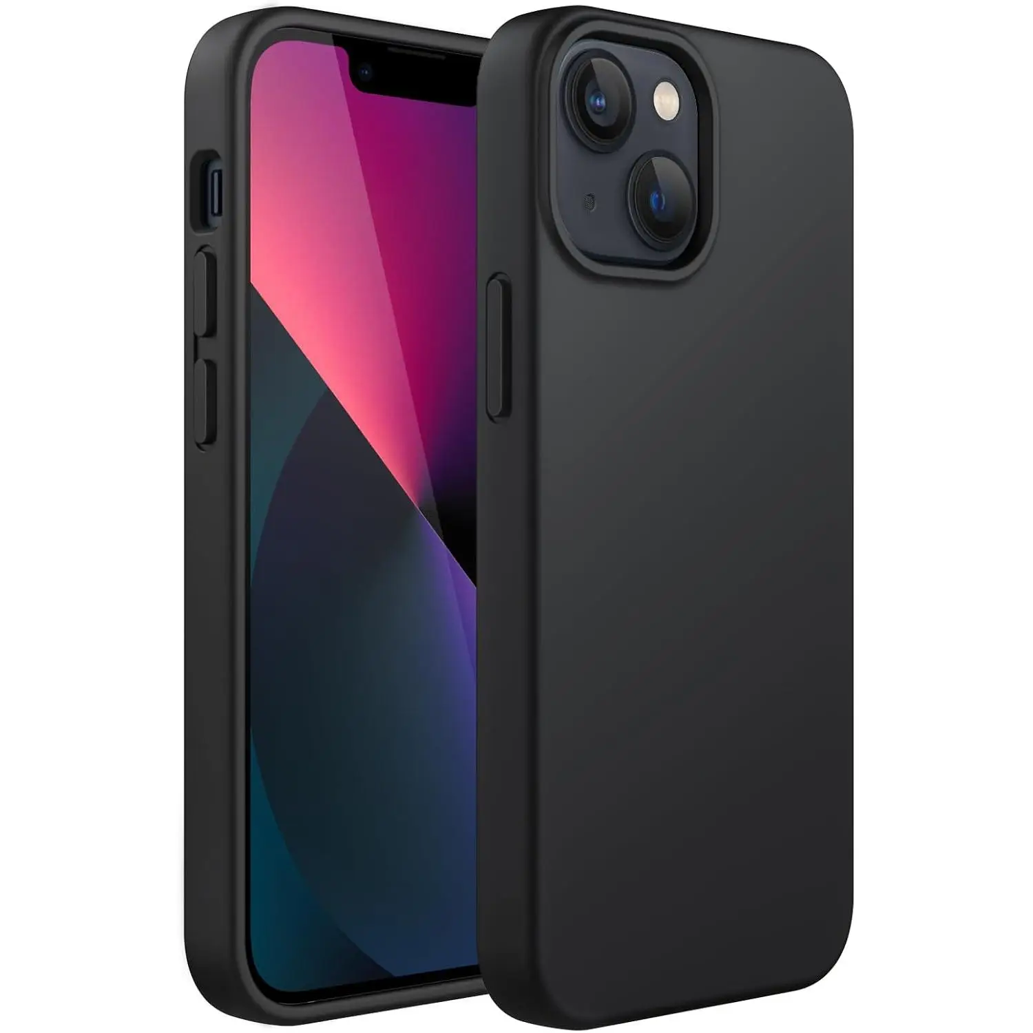 Silicone Case for iPhone 17pro 16 15 14 Plus 13 Pro 12 Pro Max, Silky-Soft Touch Full-Body Protective Phone Case, Shockproof Cover with Microfiber Lin