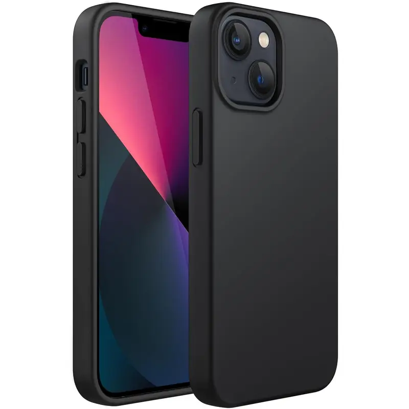 Silicone Case for iPhone 17pro 16 15 14 Plus 13 Pro 12 Pro Max, Silky-Soft Touch Full-Body Protective Phone Case, Shockproof Cover with Microfiber Lining