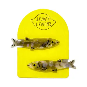 Sardine Alligator Hair Clip Set