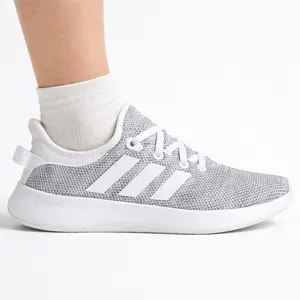 Adidas Women's Heather White Cloudfoam Pure Sneakers, IF3393 (No Box)
