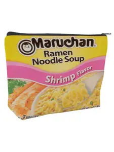 Maruchan Ramen Noodle Soup Shrimp Flavor Instant Noodles, Portable Travel-Friendly Snack Bag, Fun Organizer for Men & Women, Perfect Holiday Gift