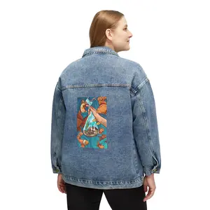 "Airbag" Original Artwork by Taylor Horwath - Women's Denim Jacket