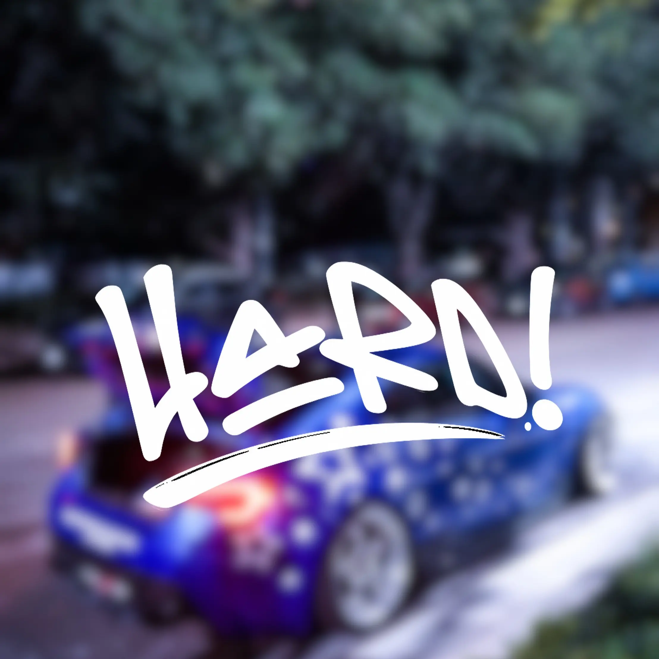 HARD! REAR BANNER DECAL