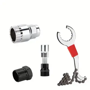 Complete Bicycle Maintenance Kit – Includes Cassette Lockring Tool, Bottom Bracket Wrench, and Chain Whip for Easy Repairs at Home