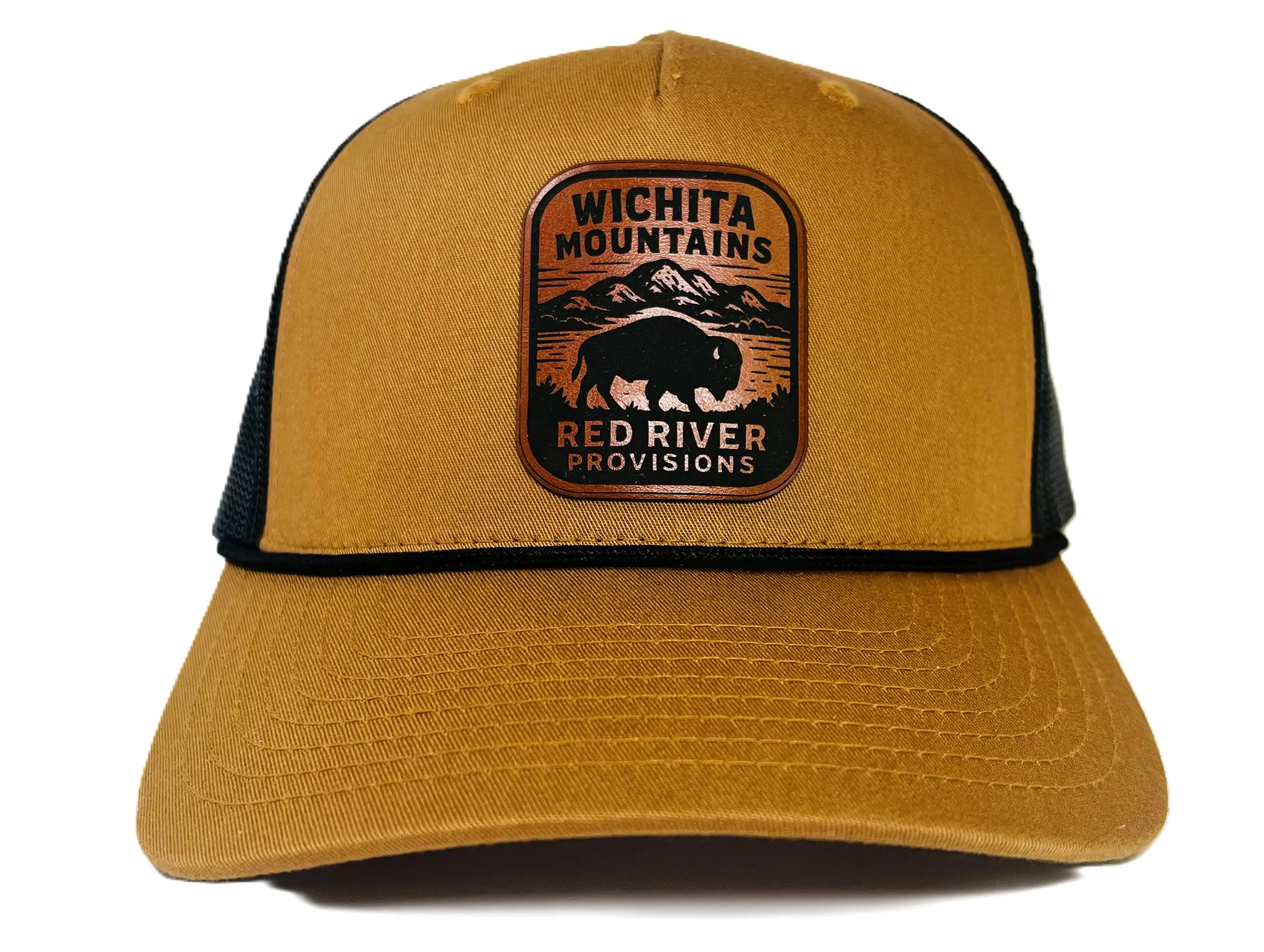 Customizable - Personalized Leather Patch Trucker Hat