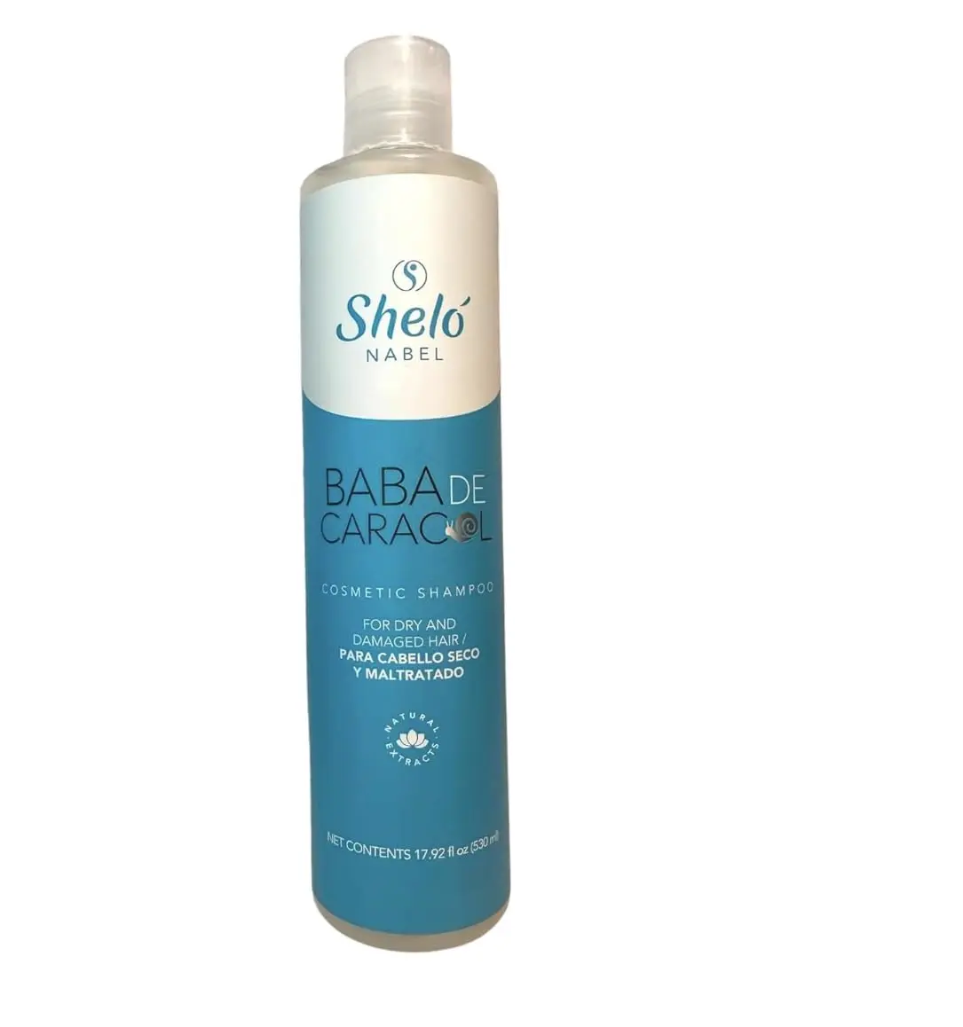 Sheló NABEL Baba de Caracol Haircare Shampoo - 17.92 fl oz (530ml) Cleanser, Moisturizer, Conditioner for Hair Restoration