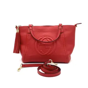 Pre-owned GUCCI Leather Shoulder Bag Soho Convertible Top Handle Bag Small #3441