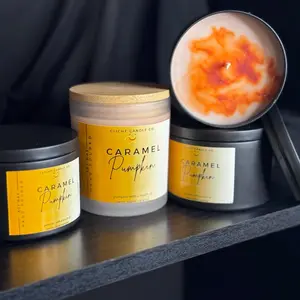 Caramel Pumpkin Soy Wax Candle Let’s Set The Mood !