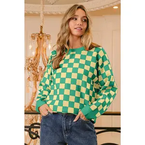 BiBi Checkered Pattern Sweater