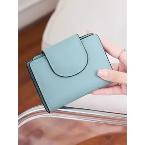 Ladies' wallet, small wallet design, Bifold wallets, ideal choice for daily use and fashion accessories, compact wallet, stylish and cute, suitable for daily use, Zipper wallet