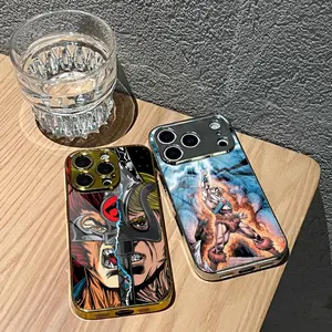 He-Man and the Masters of the Universe Phone, Smartphone Case For iPhone 17 16 15 14 Pro Max Plus Electroplated Metal Bumper Case Slim Tempered Glass Back Advanced Materials Shockproof Anti-Scratch Luxury Case Durable