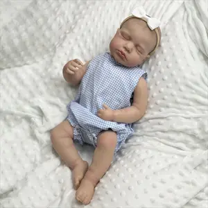 20-Inch (50cm) Realistic Sleeping Baby Doll – Handmade with 3D Hand-Painted Skin, Soft Fabric Body & Vinyl Limbs, Lifelike Toy, Perfect Birthday Gift for Girls
