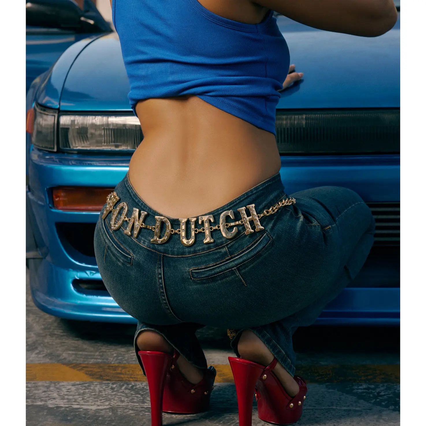 Windsor x Von Dutch Letter Chain Belt