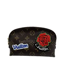 Pre-owned Louis Vuitton Canvas Bag Accessories Monogram Limited Edition Stories Cosmetic Pouch