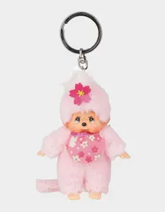MONCHHICHI Cherry Blossom Keychain, Pink
