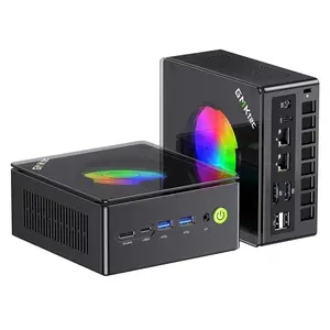 GMKtec Gaming PC, AMD Ryzen 9-8945HS(Up to 5.2GHz), 32GB RAM 512GB SSD, Mini Desktop Computer, Dual NIC 2.5GbE LAN, HDMI/Oculink/USB4x2, NucBox K11