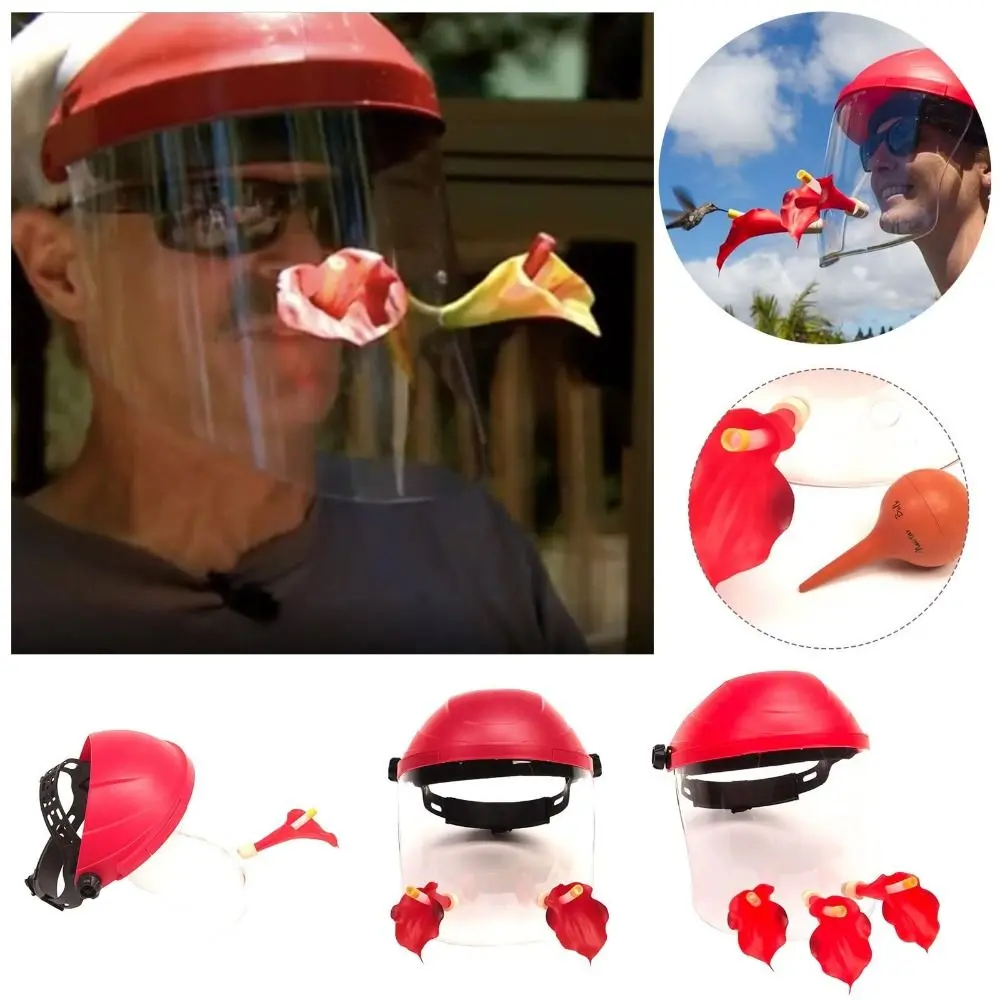 Wearable Hummingbird Feeder Humming Bird Feeder Mask Wild Bird Feeder for Outside Garden Yard Patio Decoration