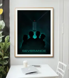 Severance Poster Fanart Gift TV show Lumon Wallart Innie Macrodata refinement Irving Mark S Helly R Dylan G