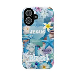 Jesus Phone Case, I will never leave you nor forsake you Tough Phone Case, Blessed, Ocean, Summer Vibes, Gift for her