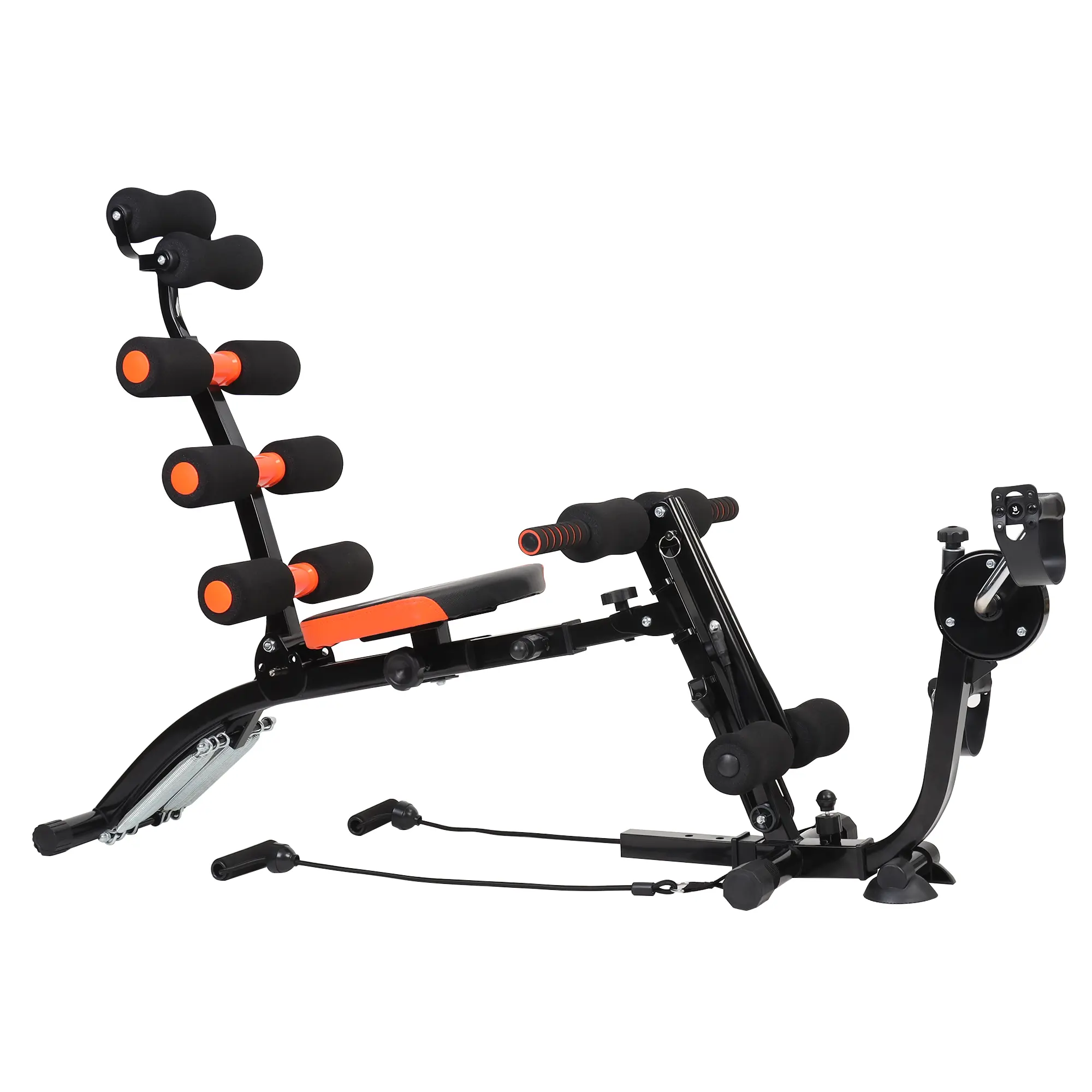 Abdominal training machine, household abdominal training equipment, home fitness equipment, home exercise device, complete fitness equipment, abdominal sitting position training machine, solid carbon steel spring grip rod, household arm training device