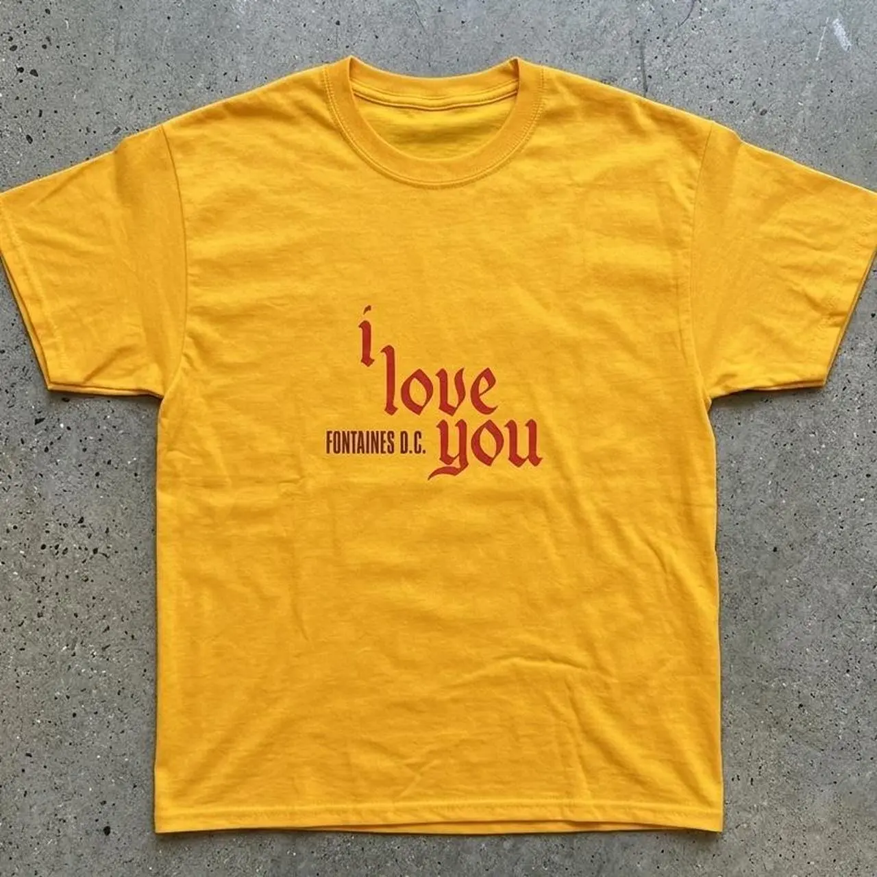 Fontaines D.C. I Love You  Unisex Cotton Retro T-Shirt   unisex, Youth shirt, unisex men, Women y2k baby tee, halloween shirt