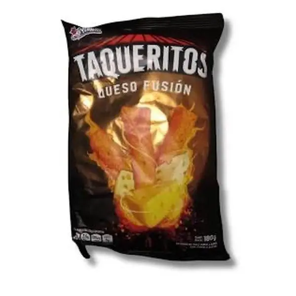 Taqueritos Queso Fusión  Snacks Chips - Pack of 2 Bag - Crispy, Crunchy