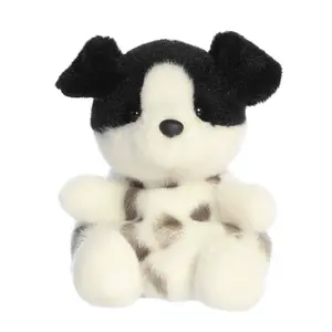Palm Pals Adorable Snorkels Black & White Dog 5 inch Mini Soft Plush Collectable Stuffed Animal