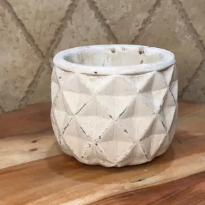 Quilted Stone Planter