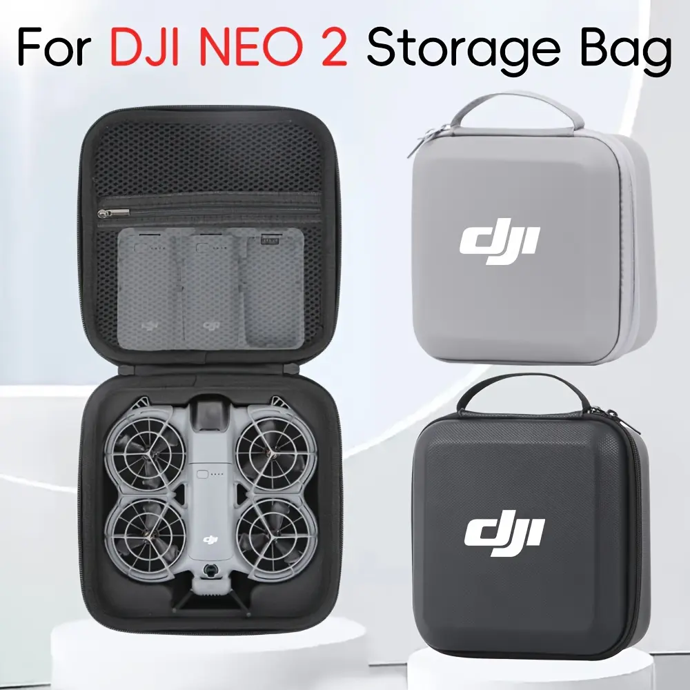 for DJI Neo 2 Drone & RC N3 Controller/Goggles Hard Case - PU Travel- Cover, Lightweight Durable Drone Carrying Case Compatible for DJI Neo 2 Accessory (for Drone Owners)