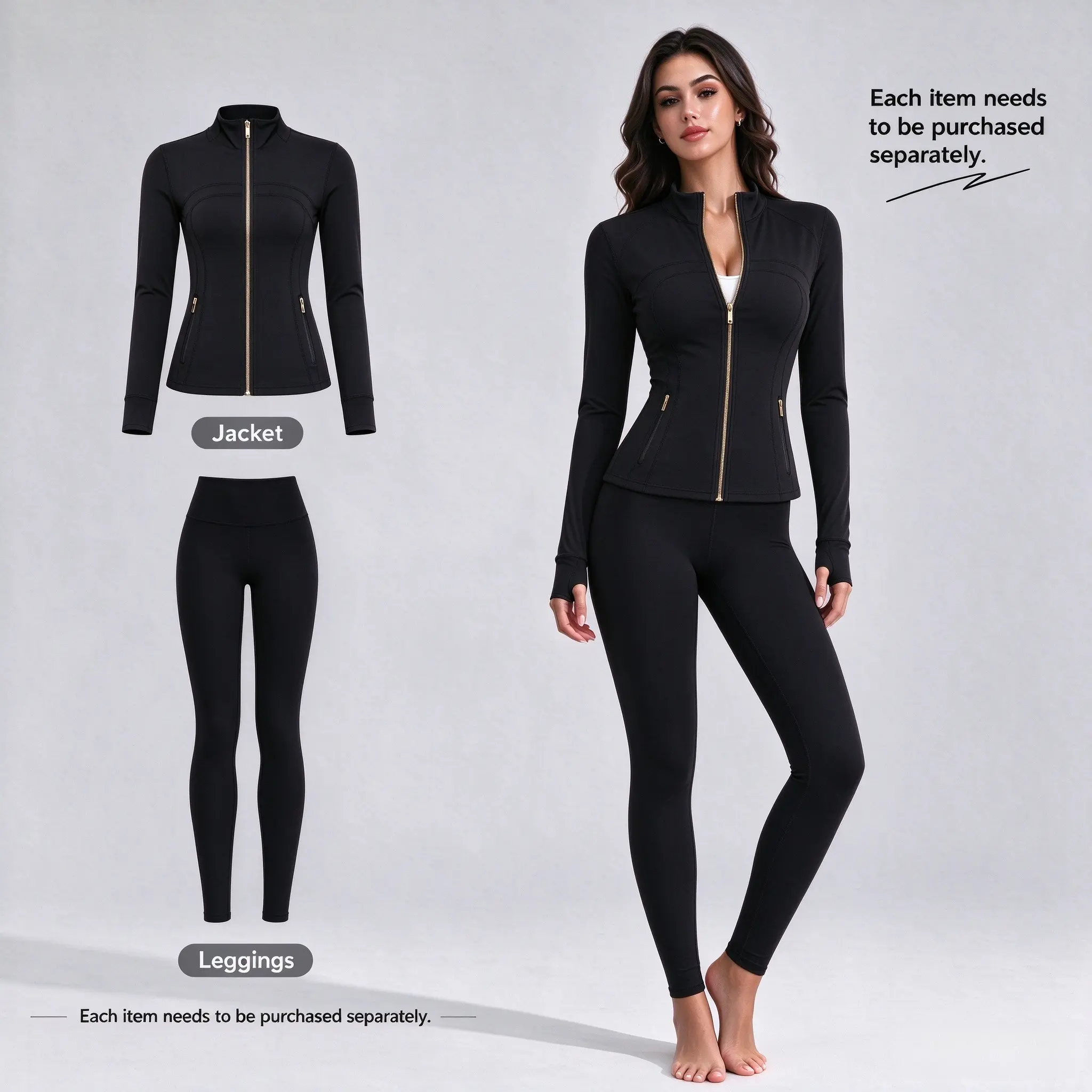 Women’s 2-Piece Sets Activewear Finds - Zip-Up Jackets, High-Waist Spandex Yoga Pants, Sports Bra, Pleated Quick-Dry Tennis Skort, Sweat-Wicking, Cool Coverage, Crisp Drape for Gym, Tennis