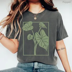 Plants Shirt, Comfort Colors Plant Lover T-Shirt, Caladium Gardener Tee, Shirts For Gardening Moms, Plant Lover Gift Shirt