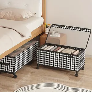 Under Bed Storage with Wheels, 23 X 12 X 12 Inches Under Bed Storage Containers, Under The Bed Storage Organizer with Clear Lids - Rolling Drawers & Bins for Clothes, Shoes, Toys